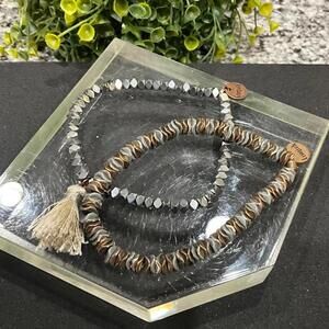 Erimish Mixed Silver & Gold Metallic Bracelet Set
